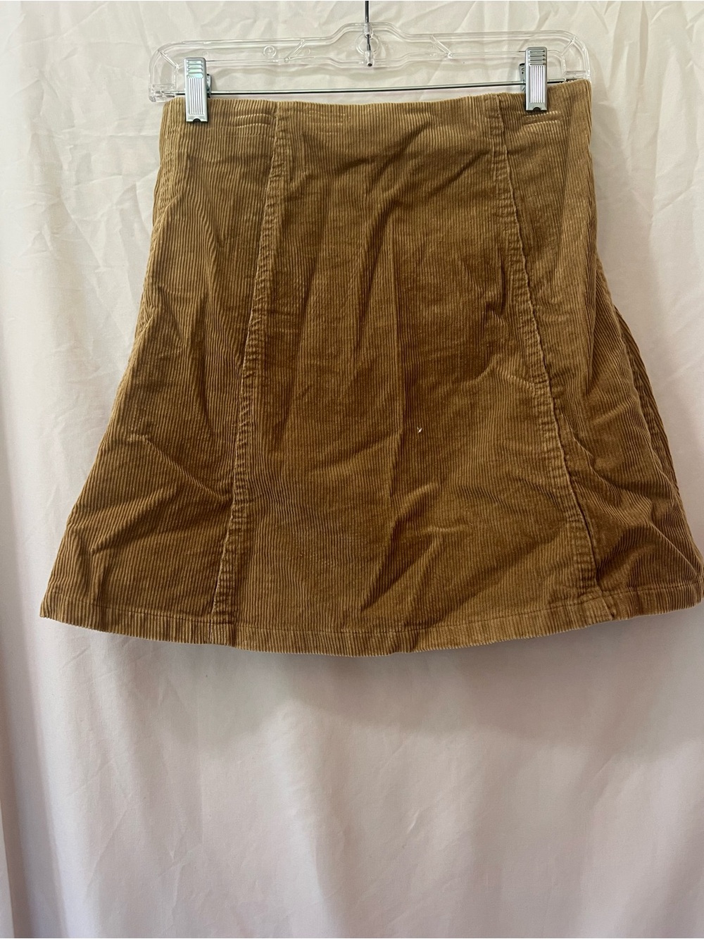 Wishlist Corduroy Button-Front A-Line Skirt - Tan - Picture 2 of 2
